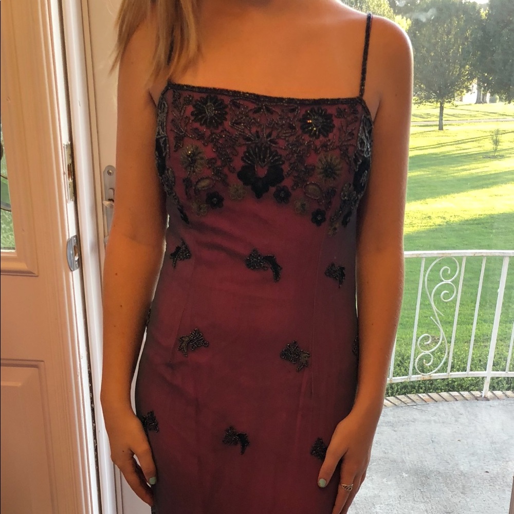 Pink & Grey Formal Dress